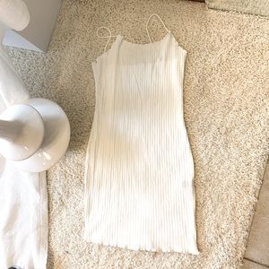 White mini casual dress